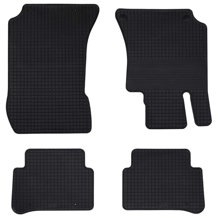 Vidaxl autobodemmat 4 st geschikt voor mercedes e 2009-2016 rubber