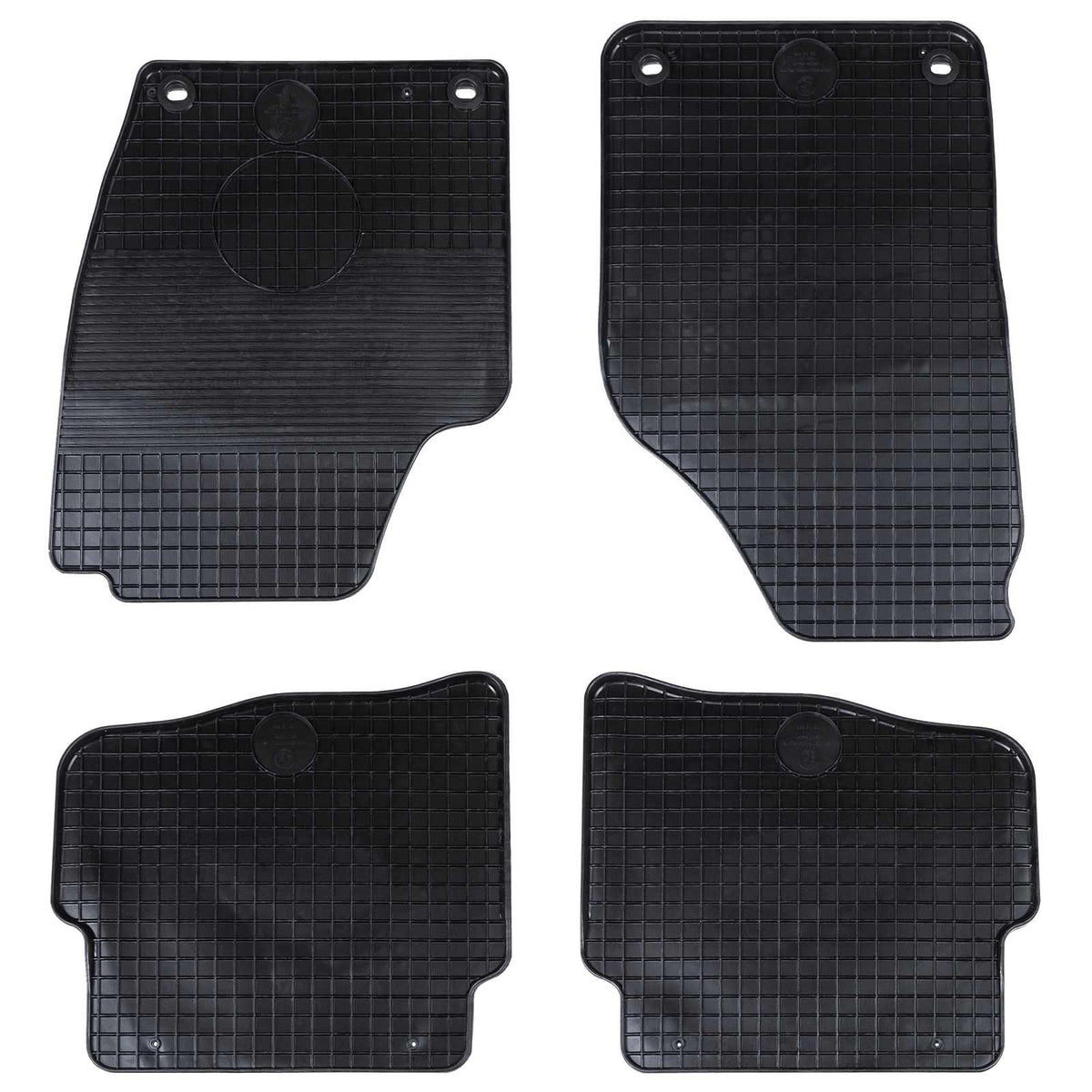 Vidaxl autobodemmat 4 st geschikt voor vw polo 2001-2009 ns rubber