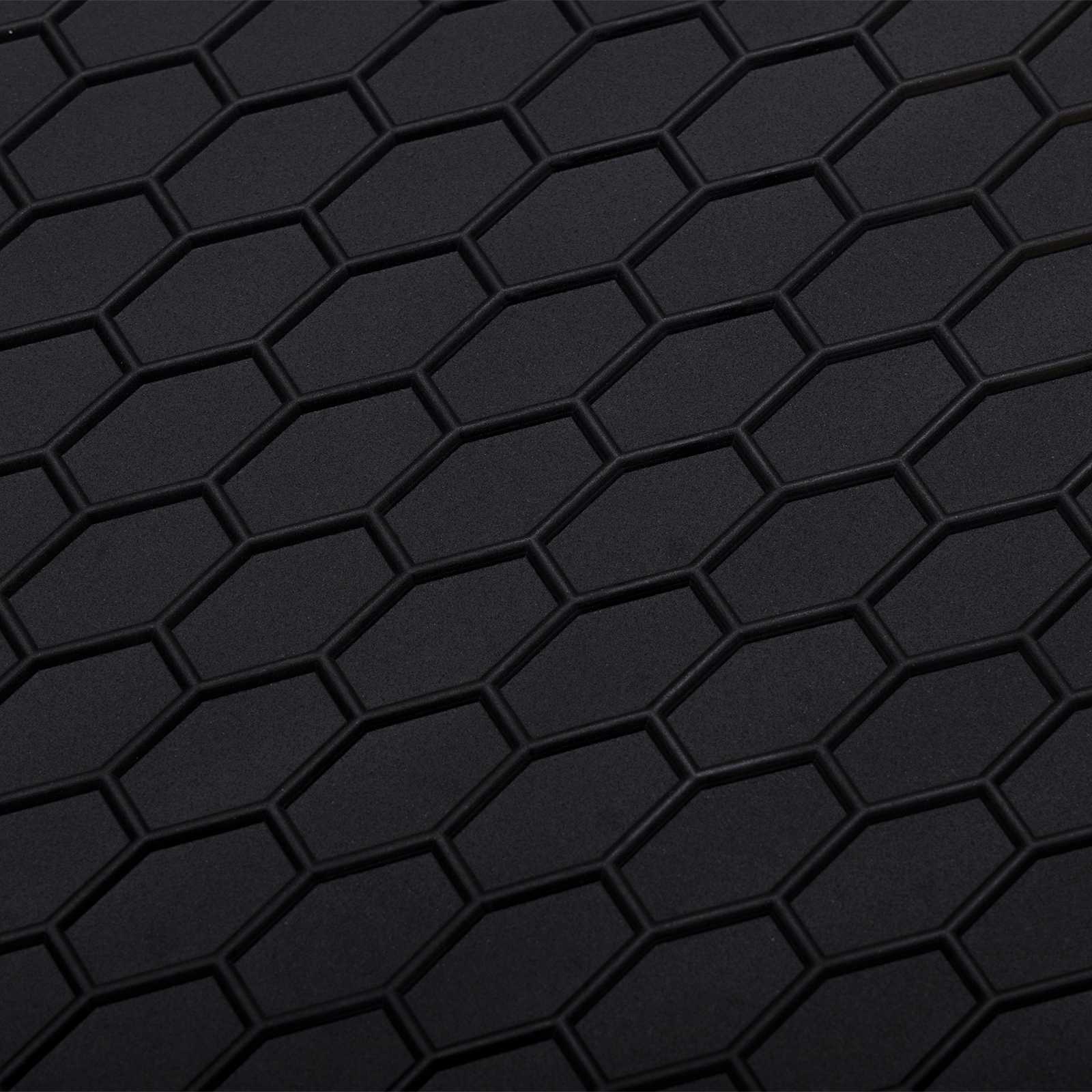 Vidaxl autobodemmat zwart rubber