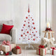 Vidaxl kunstmatige inklapbare kerstboom wit 120 cm pvc en staal