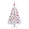 Vidaxl kunstmatige inklapbare kerstboom wit 120 cm pvc en staal