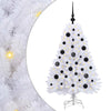 Vidaxl kunstmatige inklapbare kerstboom wit 120 cm pvc en staal