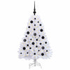 Vidaxl kunstmatige inklapbare kerstboom wit 120 cm pvc en staal