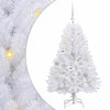 Vidaxl kunstmatige inklapbare kerstboom wit 120 cm pvc en staal