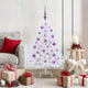 Vidaxl kunstmatige inklapbare kerstboom wit 120 cm pvc en staal