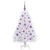 Vidaxl kunstmatige inklapbare kerstboom wit 120 cm pvc en staal