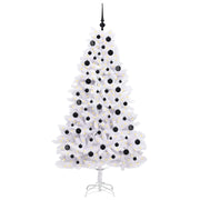 Vidaxl kunstmatige inklapbare kerstboom wit 180 cm pvc en staal - afbeelding 3