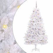 Vidaxl kunstmatige inklapbare kerstboom wit 180 cm pvc en staal - afbeelding 2