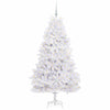 Vidaxl kunstmatige inklapbare kerstboom wit 180 cm pvc en staal
