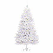 Vidaxl kunstmatige inklapbare kerstboom wit 180 cm pvc en staal - afbeelding 3