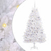 Vidaxl kunstmatige inklapbare kerstboom wit 180 cm pvc en staal
