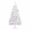 Vidaxl kunstmatige inklapbare kerstboom wit 180 cm pvc en staal