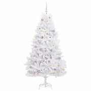 Vidaxl kunstmatige inklapbare kerstboom wit 180 cm pvc en staal - afbeelding 3