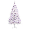 Vidaxl kunstmatige inklapbare kerstboom wit 180 cm pvc en staal