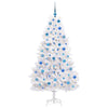 Vidaxl kunstmatige inklapbare kerstboom wit 180 cm pvc en staal