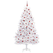 Vidaxl kunstmatige inklapbare kerstboom wit 240 cm pvc en staal - afbeelding 3