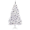 Vidaxl kunstmatige inklapbare kerstboom wit 240 cm pvc en staal