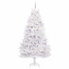 Vidaxl kunstmatige inklapbare kerstboom wit 240 cm pvc en staal