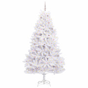 Vidaxl kunstmatige inklapbare kerstboom wit 240 cm pvc en staal - afbeelding 3