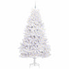 Vidaxl kunstmatige inklapbare kerstboom wit 240 cm pvc en staal