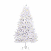 Vidaxl kunstmatige inklapbare kerstboom wit 240 cm pvc en staal - afbeelding 3