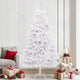 Vidaxl kunstmatige inklapbare kerstboom wit 240 cm pvc en staal