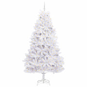 Vidaxl kunstmatige inklapbare kerstboom wit 240 cm pvc en staal - afbeelding 3