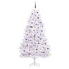 Vidaxl kunstmatige inklapbare kerstboom wit 240 cm pvc en staal
