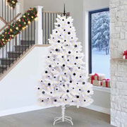 Vidaxl kunstmatige inklapbare kerstboom wit 270 cm pvc en staal - afbeelding 1