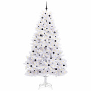 Vidaxl kunstmatige inklapbare kerstboom wit 270 cm pvc en staal - afbeelding 3
