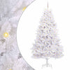 Vidaxl kunstmatige inklapbare kerstboom wit 270 cm pvc en staal