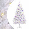 Vidaxl kunstmatige inklapbare kerstboom wit 270 cm pvc en staal