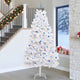 Vidaxl kunstmatige inklapbare kerstboom wit 270 cm pvc en staal