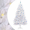 Vidaxl kunstmatige inklapbare kerstboom wit 270 cm pvc en staal