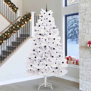 Vidaxl kunstmatige inklapbare kerstboom wit 300 cm pvc en staal - afbeelding 1