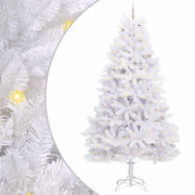 Vidaxl kunstmatige inklapbare kerstboom wit 300 cm pvc en staal - afbeelding 2