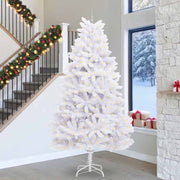 Vidaxl kunstmatige inklapbare kerstboom wit 300 cm pvc en staal - afbeelding 1