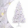 Vidaxl kunstmatige inklapbare kerstboom wit 300 cm pvc en staal