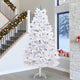 Vidaxl kunstmatige inklapbare kerstboom wit 300 cm pvc en staal