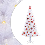 Vidaxl kunstkerstboom met 150 led wit 120 cm pvc en staal - afbeelding 2