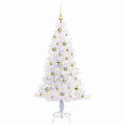 Vidaxl kunstkerstboom met 150 led wit 150 cm pvc en staal - afbeelding 3