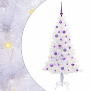 Vidaxl kunstkerstboom met 150 led wit 150 cm pvc en staal - afbeelding 2