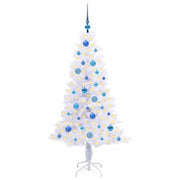 Vidaxl kunstkerstboom met 150 led wit 150 cm pvc en staal - afbeelding 3