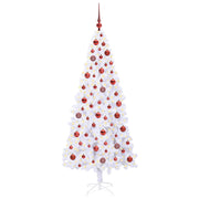 Vidaxl kunstkerstboom met 300 led wit 180 cm pvc en staal - afbeelding 3
