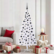 Vidaxl kunstkerstboom met 300 led wit 180 cm pvc en staal - afbeelding 1