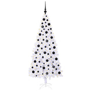 Vidaxl kunstkerstboom met 300 led wit 180 cm pvc en staal - afbeelding 3