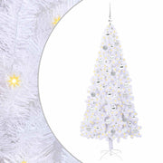 Vidaxl kunstkerstboom met 300 led wit 180 cm pvc en staal - afbeelding 2