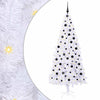 Vidaxl kunstkerstboom met 300 led wit 210 cm pvc en staal
