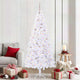 Vidaxl kunstkerstboom met 300 led wit 210 cm pvc en staal