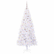 Vidaxl kunstkerstboom met 300 led wit 210 cm pvc en staal - afbeelding 3